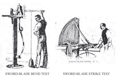Sword Blade Bend Test and Sword Blade Strike Test
